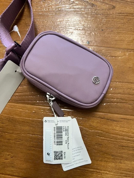 NWT Uniqlo Lilac Crossbody Bag with Lululemon Removable Pouch - Picture 5 of 6